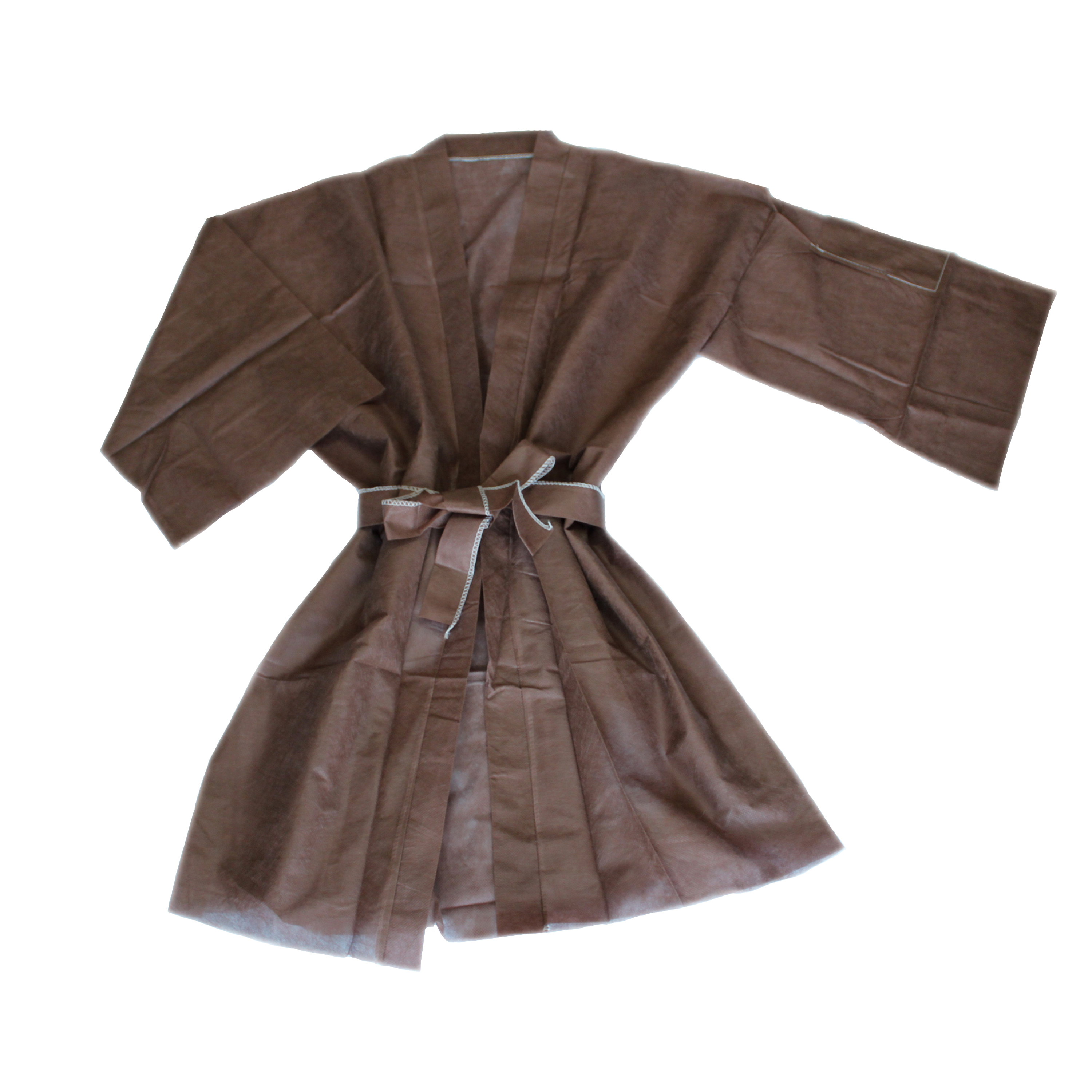 Kimono de sauna colorido no tejido desechable