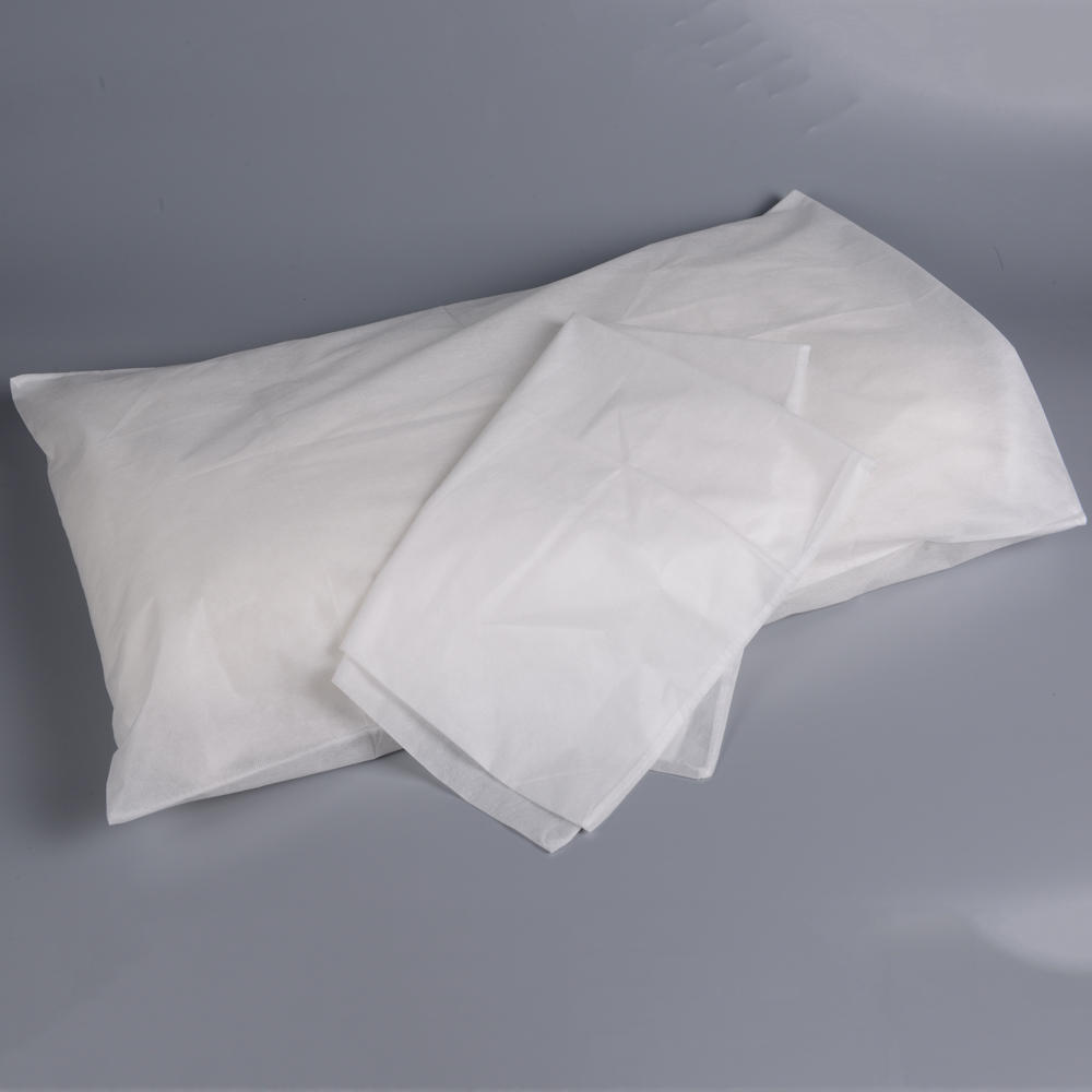Funda de almohada de PP no tejida desechable blanca
